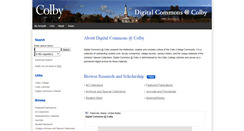 Desktop Screenshot of digitalcommons.colby.edu
