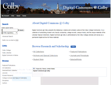 Tablet Screenshot of digitalcommons.colby.edu